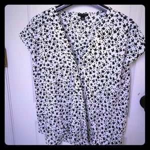 Ann Taylor Crossover Blouse